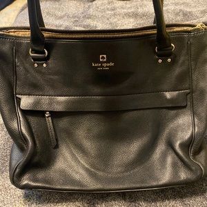 Black leather Kate spade